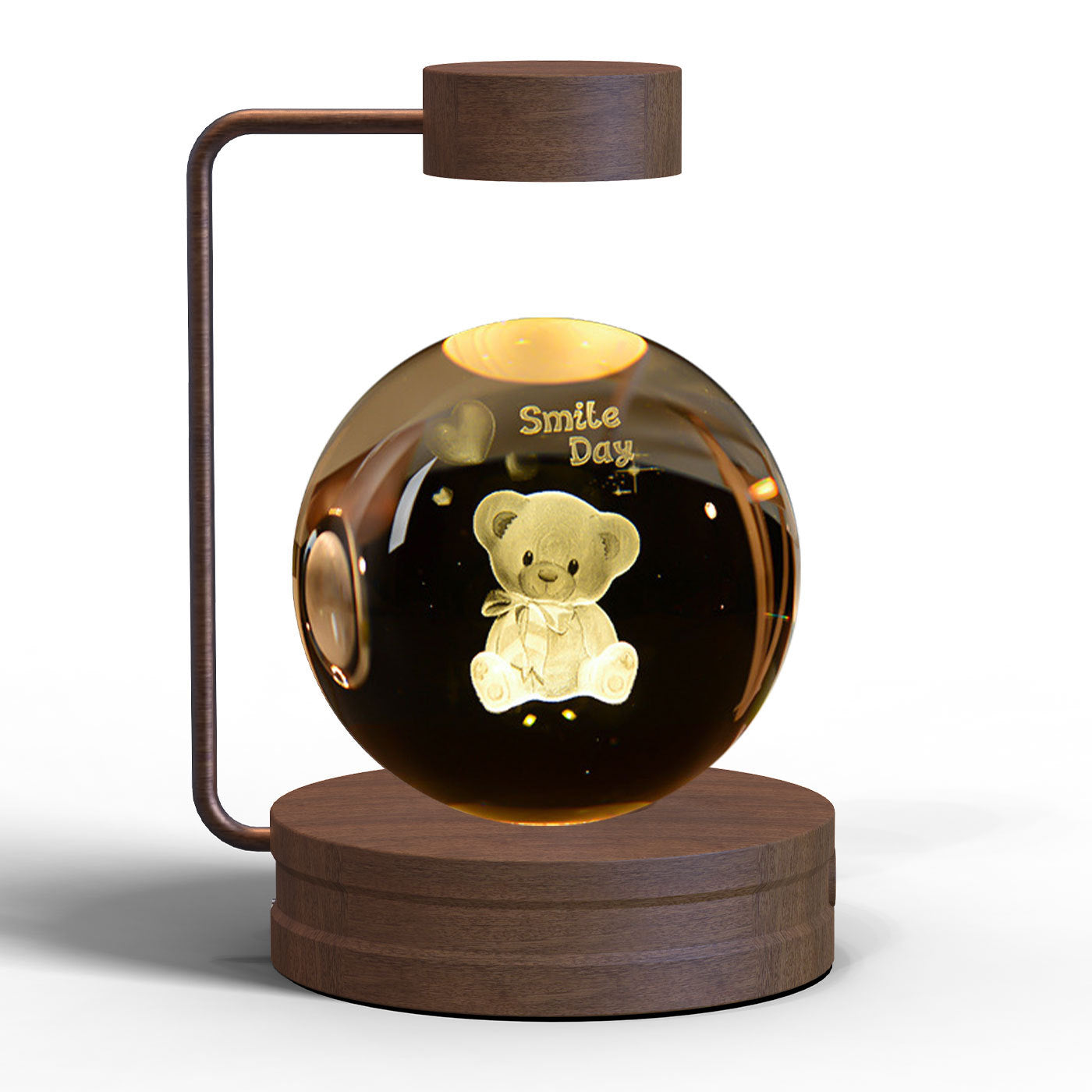 Crystal Ball Cosmic Dinosaur Indoor Night Light USB Power Warm Bedside Light Birthday Gift Night Lamp - CyberLLC