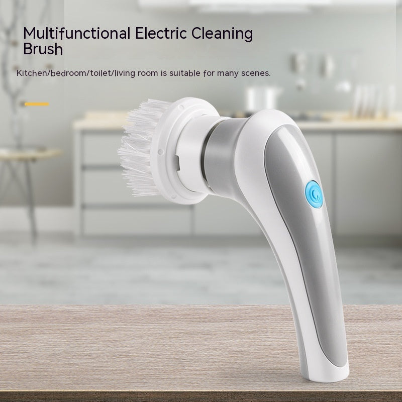 Electric Cleaning Brush 4 In 1 Spinning Scrubber Handheld Electric Cordless Cleaning Brush Portable - CyberLLC
