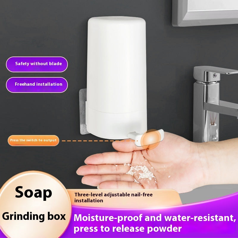 Soap Grinder Dispenser Soap Box Easily Wall Mounted