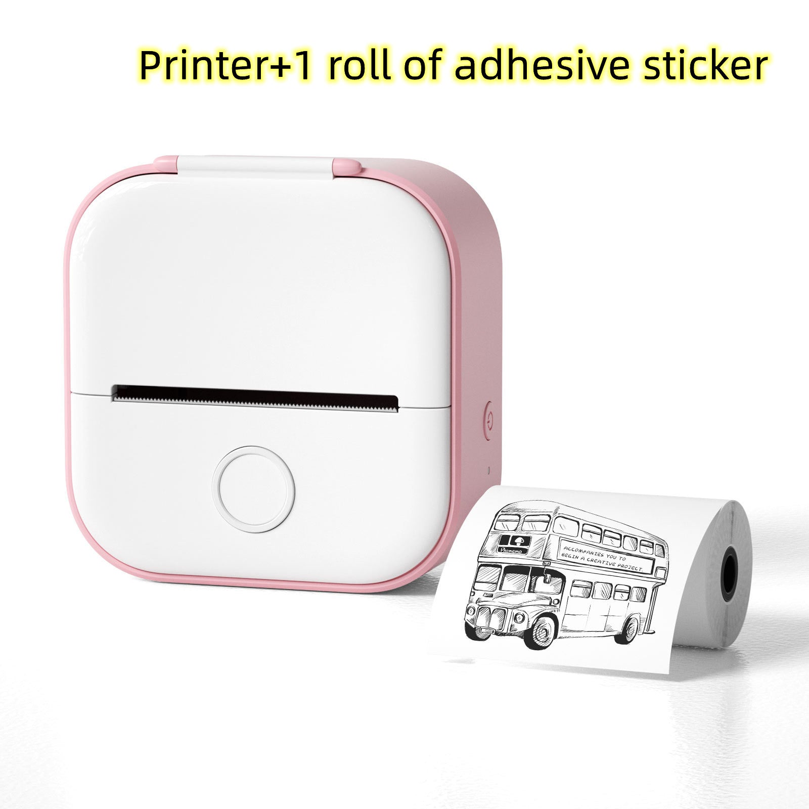 Portable Bluetooth Mini Thermal Label Printer, Perfect for Photos, Price Tags, and Student Projects - CyberLLC