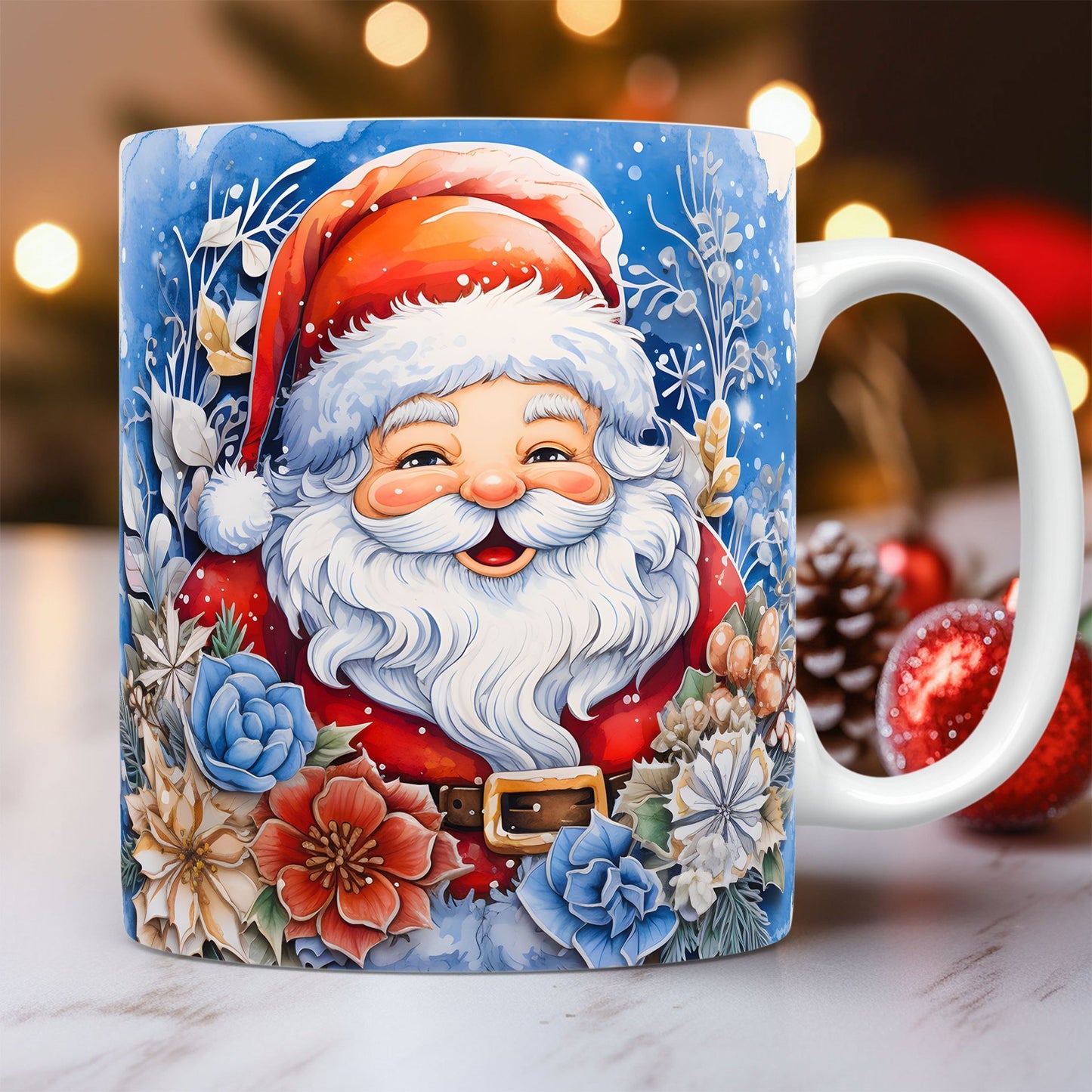 Creative 3D Christmas Ceramic Mug Unique Space Design Snowman Santa Coffee Cup Tea Milk Mug Christmas Gifts For Kids Adults - CyberLLC