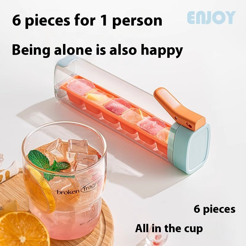 Ice Cube Press Ice Maker Ice Mold Food Grade Press Ice Tray Ice Cube Maker Ice Tray Mold With Storage Box
