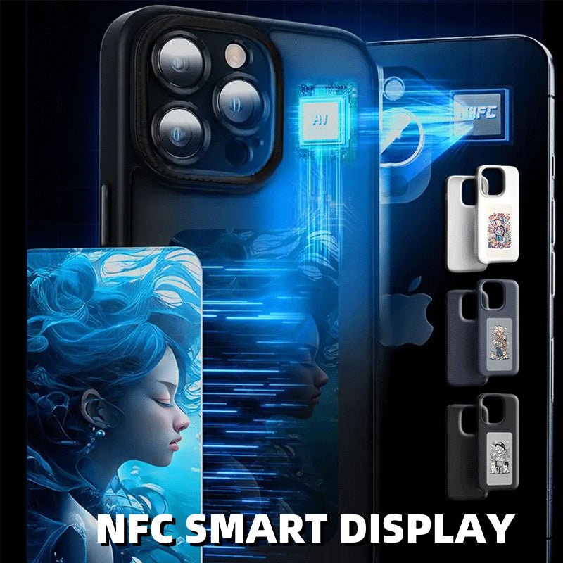 E-ink Screen Phone Case Unlimited Screen Projection Personalized Phone Cover Battery Free New Designer Luxury Phone Case - CyberLLC