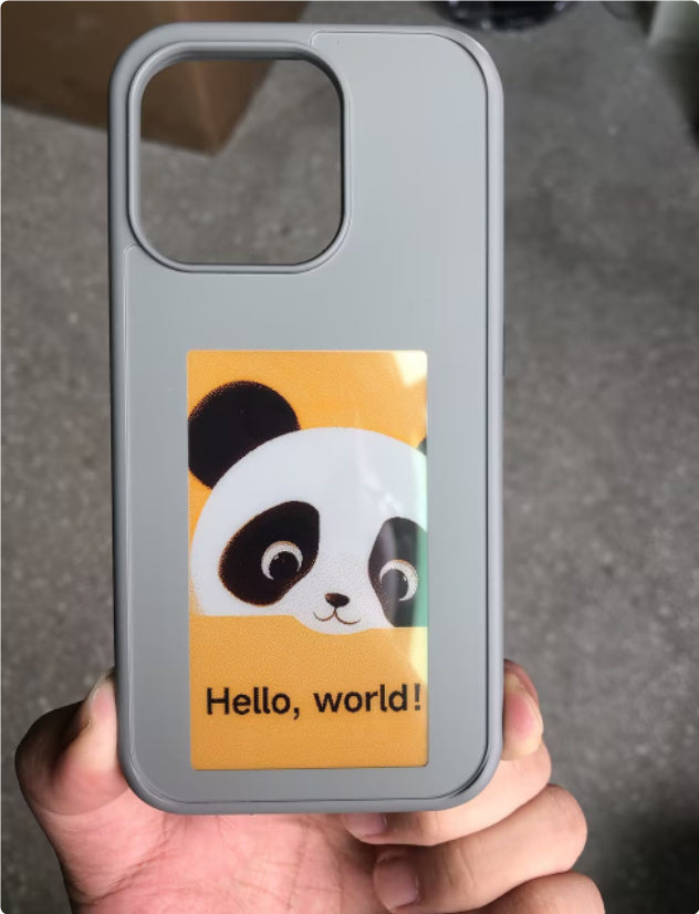 E-ink Screen Phone Case Unlimited Screen Projection Personalized Phone Cover Battery Free New Designer Luxury Phone Case - CyberLLC