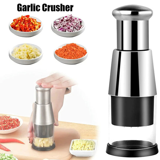 Garlic Crusher Onion Chopper Multipeler Vegetables Chopper Manual Garlic Press Machine Garlic Squeezer Kitchen Gadget - CyberLLC
