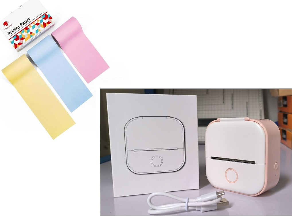 Portable Bluetooth Mini Thermal Label Printer, Perfect for Photos, Price Tags, and Student Projects