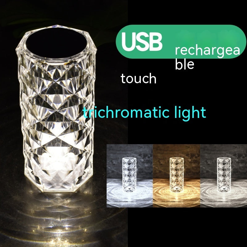 Crystal Rose Lamp Atmosphere Creative Led Table Lamp - CyberLLC