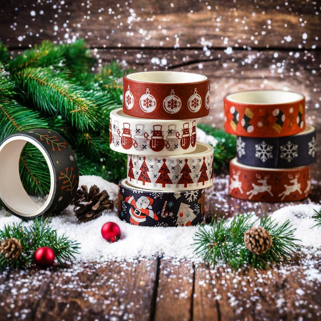 Creative Christmas Gift And Paper Adhesive Tape, Christmas Decoration Material Cute Christmas Tape - CyberLLC