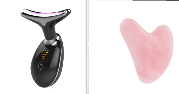 Neck Lifting EMS Thermal And Tighten Massager Electric Micro-current Wrinkle Remover Plus Massager