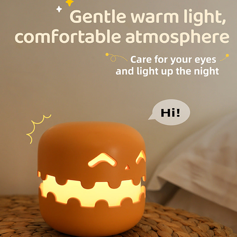 Pumpkin Lamp Bedside Halloween Funny Decoration Ambience Light For Bedrooms Living Room Decoration Kids Birthday Gift Halloween Decorations - CyberLLC