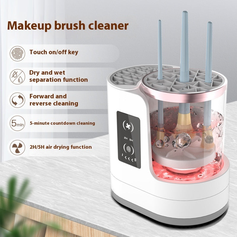Electric Makeup Brush Cleaner Rechargeable Makeup Brushes Cleaning Tool Automatic Makeup Brush Cleaning Stand Device - CyberLLC