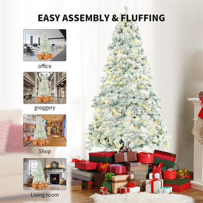 Magical Snow-Flocked Christmas Tree Ultra Realistic PVC Holiday Tree That Instantly Transforms Any Space