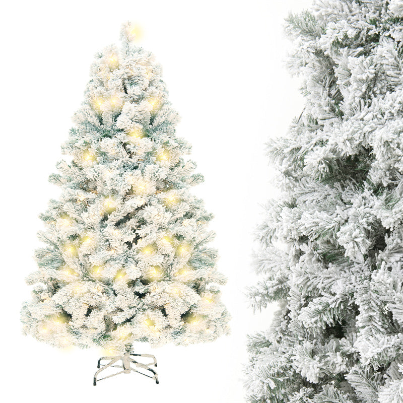 Magical Snow-Flocked Christmas Tree Ultra Realistic PVC Holiday Tree That Instantly Transforms Any Space