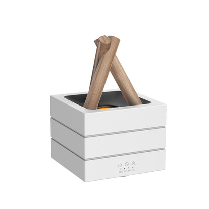 Flame Effect Aromatherapy Humidifier USB Essential Oil Diffuser with Heavy Mist 7-Color LED Flame Light for Home & Office