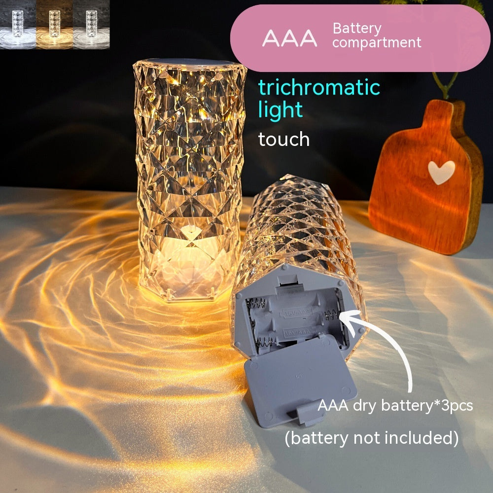 Crystal Rose Lamp Atmosphere Creative Led Table Lamp - CyberLLC