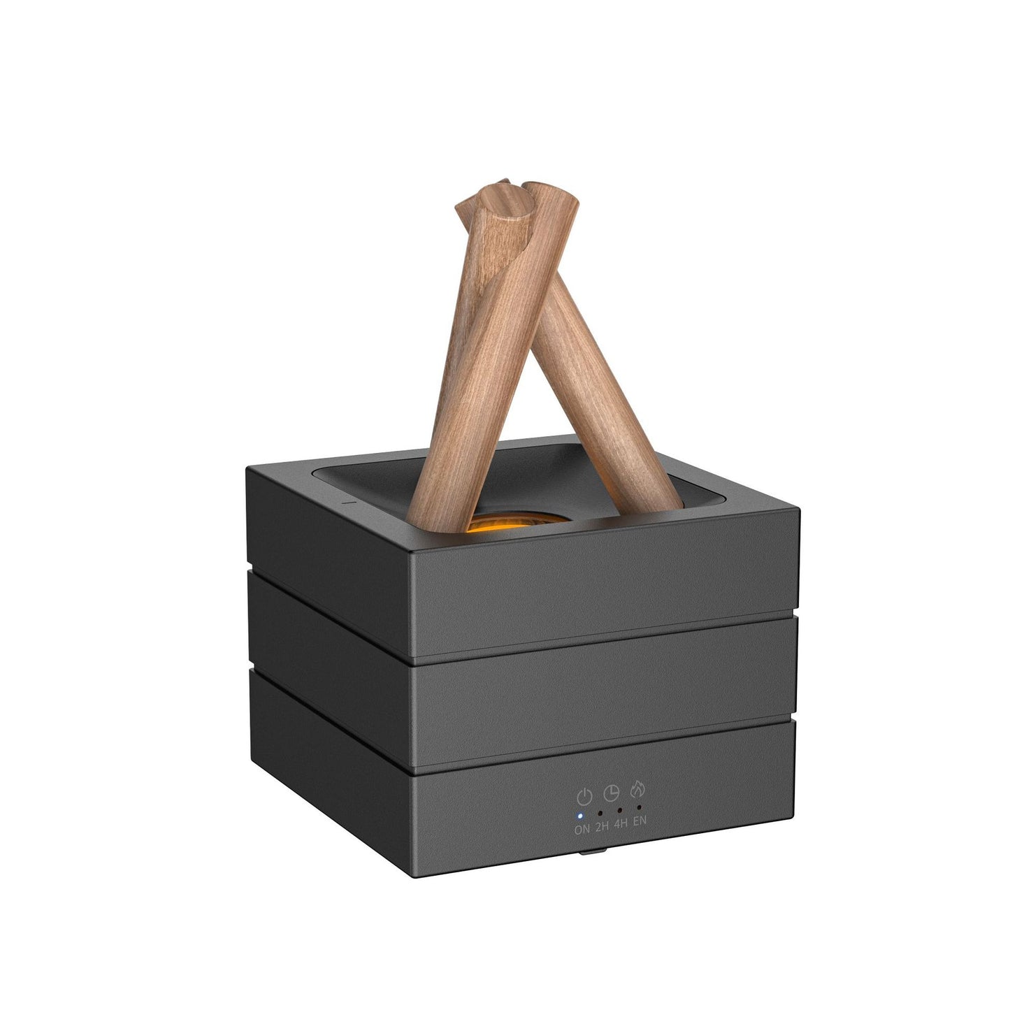 Flame Effect Aromatherapy Humidifier USB Essential Oil Diffuser with Heavy Mist 7-Color LED Flame Light for Home & Office