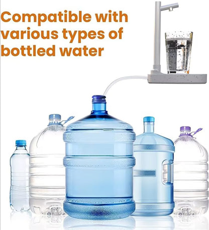 Automatic 5 Gallon Water Bottle Pump Dispenser with Stand USB Rechargeable Desktop Electric Water Dispenser (No Lifting Required)