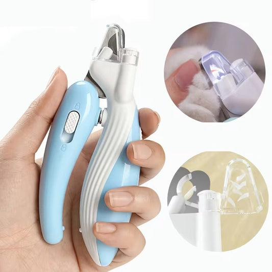 Pet Nail Clippers Dog Nail Clippers Cat Nail Clippers LED Electric Nail Grinder Pet Supplies LED Light Pet Nail Clippers - CyberLLC