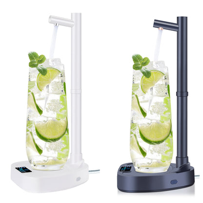 Automatic 5 Gallon Water Bottle Pump Dispenser with Stand USB Rechargeable Desktop Electric Water Dispenser (No Lifting Required)