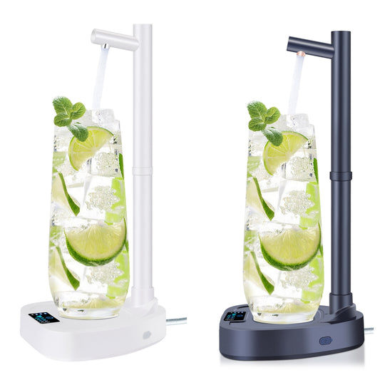Automatic 5 Gallon Water Bottle Pump Dispenser with Stand USB Rechargeable Desktop Electric Water Dispenser (No Lifting Required)